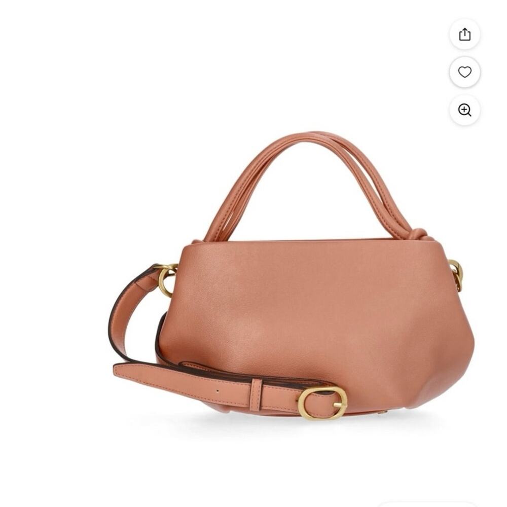 Scoop Pink Faux Leather Mini Satchel Bag And Bag Charm - Picture 6 of 6